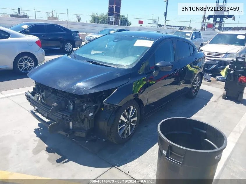 2020 Nissan Versa Sv Xtronic Cvt VIN: 3N1CN8EV2LL893459 Lot: 40146479