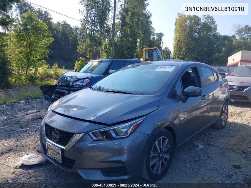 2020 Nissan Versa Sv Xtronic Cvt VIN: 3N1CN8EV6LL810910 Lot: 40183829