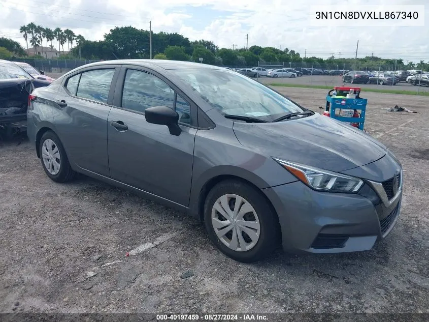 2020 Nissan Versa S Xtronic Cvt VIN: 3N1CN8DVXLL867340 Lot: 40197459