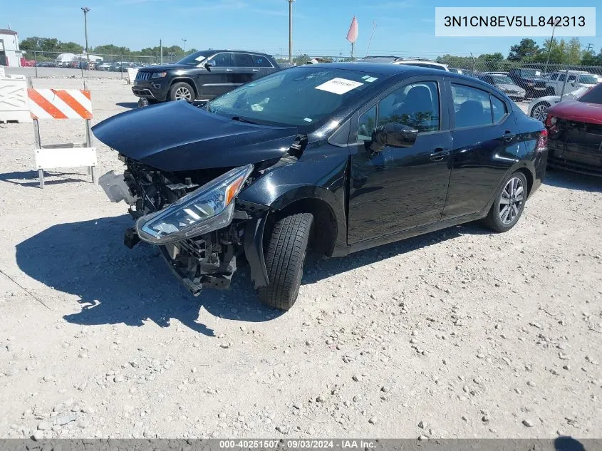 2020 Nissan Versa Sv Xtronic Cvt VIN: 3N1CN8EV5LL842313 Lot: 40251507