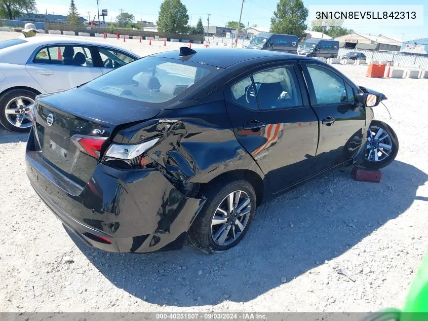 3N1CN8EV5LL842313 2020 Nissan Versa Sv Xtronic Cvt