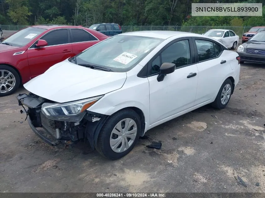 3N1CN8BV5LL893900 2020 Nissan Versa S 5-Speed Manual Transmission