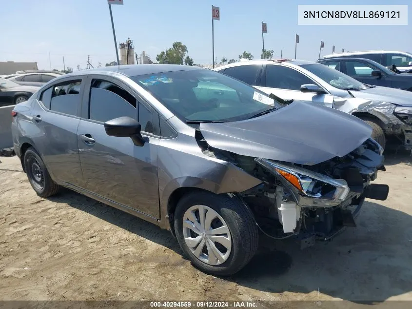 2020 Nissan Versa S VIN: 3N1CN8DV8LL869121 Lot: 40294559