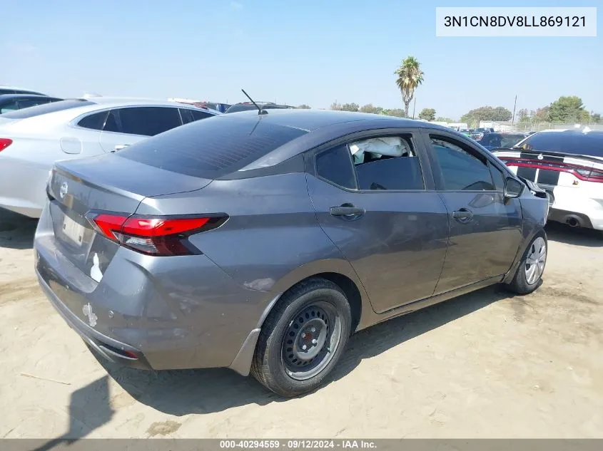 2020 Nissan Versa S VIN: 3N1CN8DV8LL869121 Lot: 40294559