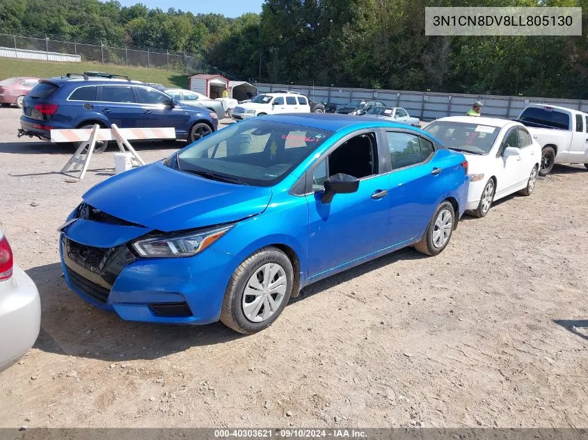 2020 Nissan Versa S Xtronic Cvt VIN: 3N1CN8DV8LL805130 Lot: 40303621