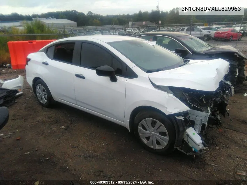 2020 Nissan Versa S VIN: 3N1CN8DVXLL829963 Lot: 40309312