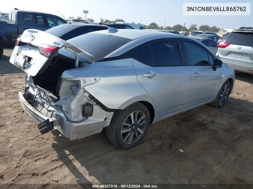 2020 Nissan Versa Sv Xtronic Cvt VIN: 3N1CN8EV6LL865762 Lot: 40337018