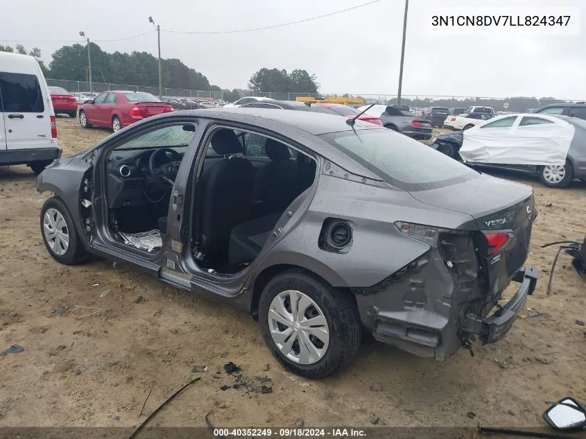 2020 Nissan Versa S Xtronic Cvt VIN: 3N1CN8DV7LL824347 Lot: 40352249