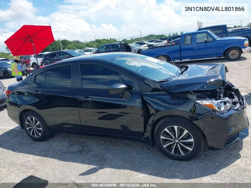 2020 Nissan Versa S Xtronic Cvt VIN: 3N1CN8DV4LL801866 Lot: 40359009