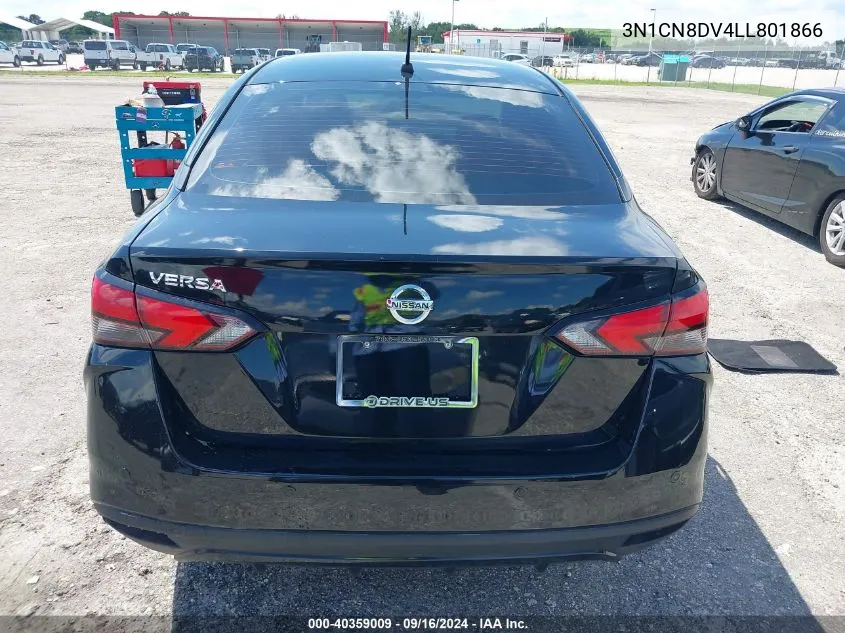 2020 Nissan Versa S Xtronic Cvt VIN: 3N1CN8DV4LL801866 Lot: 40359009