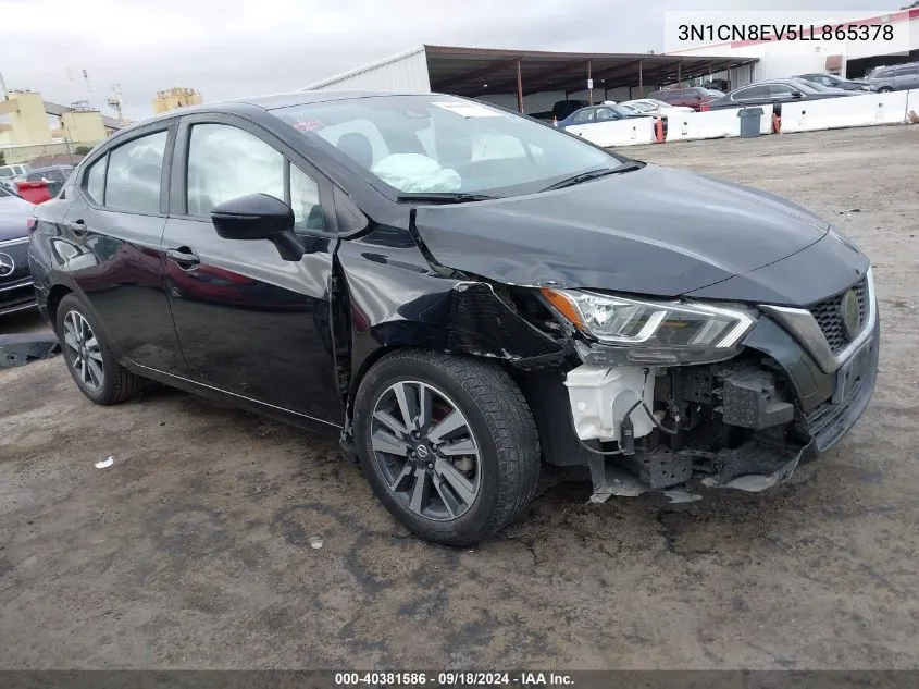 2020 Nissan Versa Sv VIN: 3N1CN8EV5LL865378 Lot: 40381586