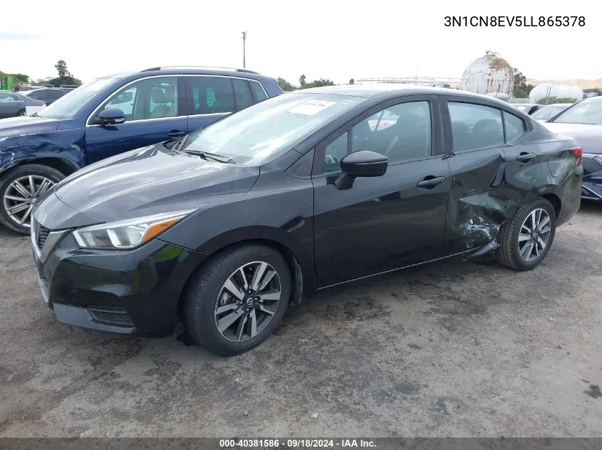 3N1CN8EV5LL865378 2020 Nissan Versa Sv