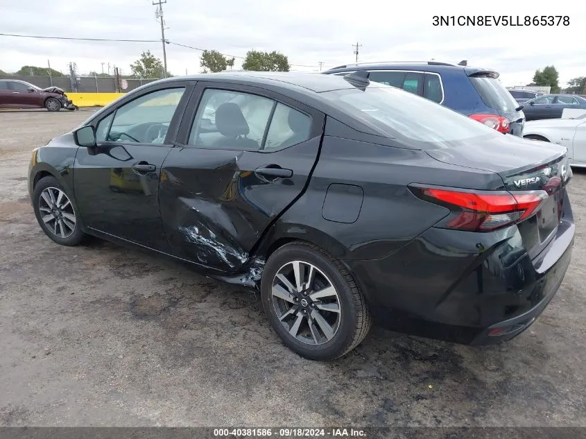 2020 Nissan Versa Sv VIN: 3N1CN8EV5LL865378 Lot: 40381586