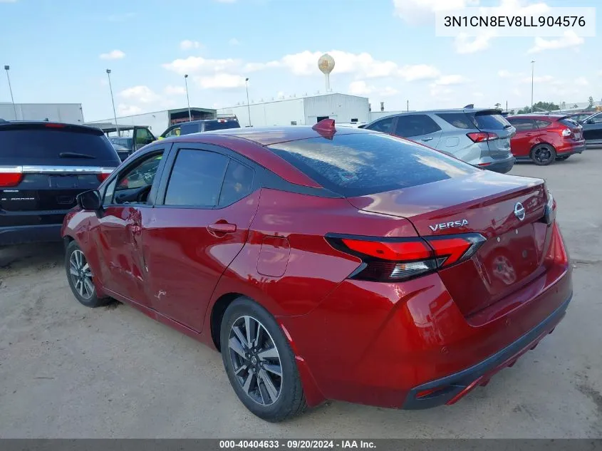 2020 Nissan Versa Sv Xtronic Cvt VIN: 3N1CN8EV8LL904576 Lot: 40404633