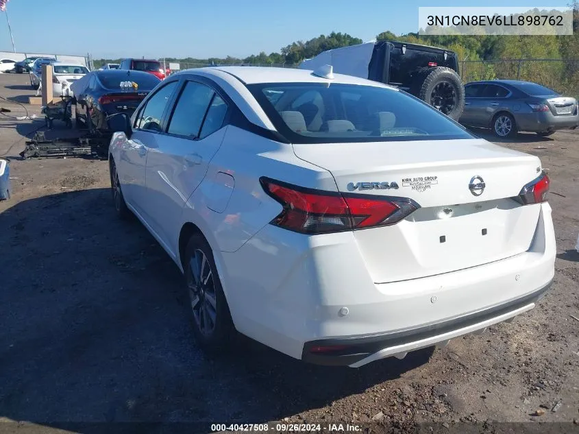 2020 Nissan Versa Sv Xtronic Cvt VIN: 3N1CN8EV6LL898762 Lot: 40427508