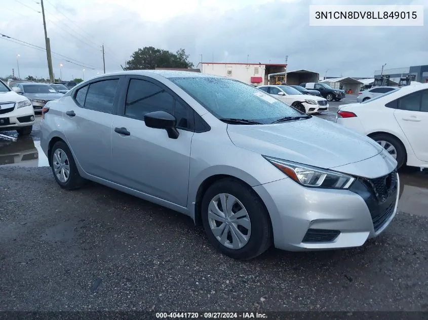 2020 Nissan Versa S VIN: 3N1CN8DV8LL849015 Lot: 40441720