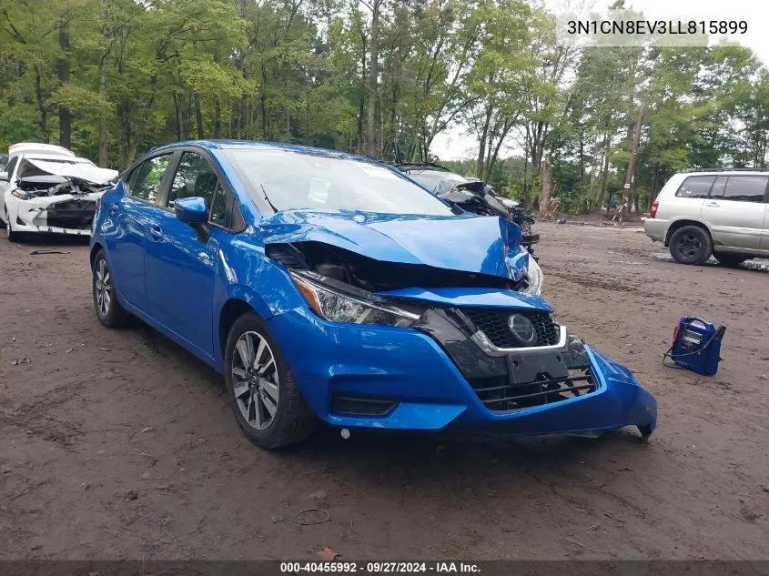 2020 Nissan Versa Sv Xtronic Cvt VIN: 3N1CN8EV3LL815899 Lot: 40455992