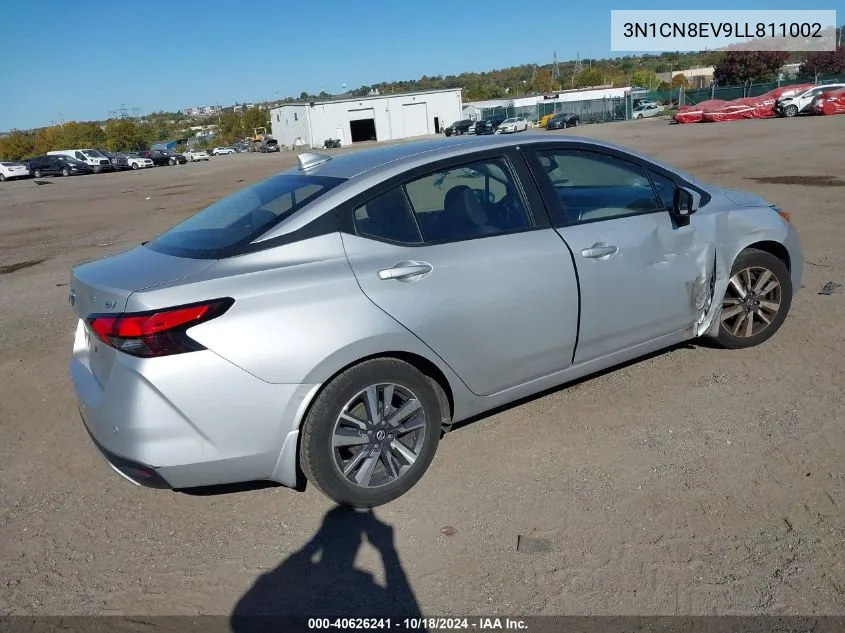 2020 Nissan Versa Sv Xtronic Cvt VIN: 3N1CN8EV9LL811002 Lot: 40626241