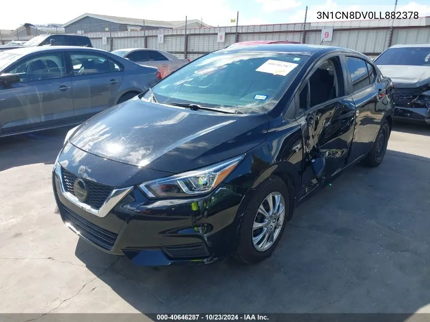 2020 Nissan Versa S Xtronic Cvt VIN: 3N1CN8DV0LL882378 Lot: 40646287