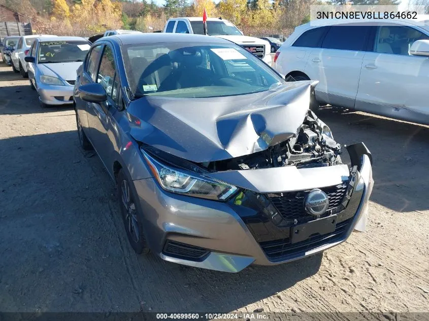 2020 Nissan Versa Sv Xtronic Cvt VIN: 3N1CN8EV8LL864662 Lot: 40699560