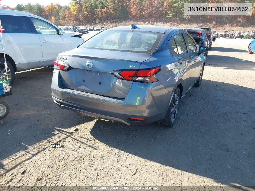 3N1CN8EV8LL864662 2020 Nissan Versa Sv Xtronic Cvt