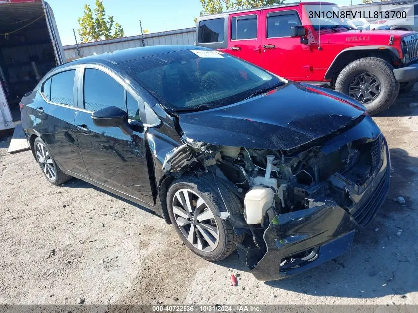 2020 Nissan Versa Sr Xtronic Cvt VIN: 3N1CN8FV1LL813700 Lot: 40722536