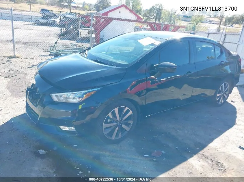 2020 Nissan Versa Sr Xtronic Cvt VIN: 3N1CN8FV1LL813700 Lot: 40722536