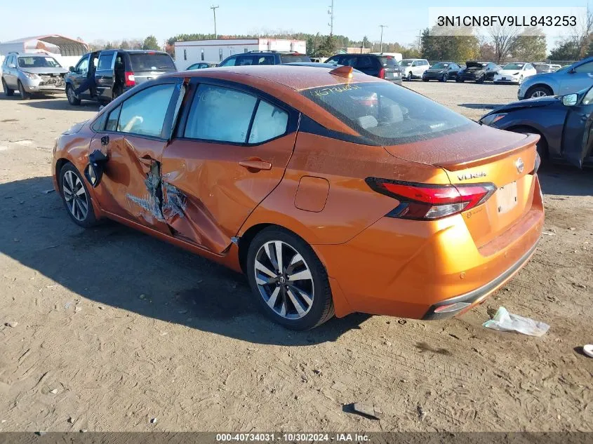 2020 Nissan Versa Sr Xtronic Cvt VIN: 3N1CN8FV9LL843253 Lot: 40734031