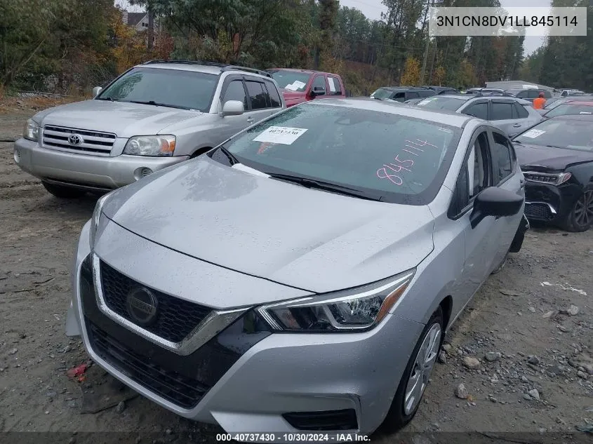 2020 Nissan Versa S Xtronic Cvt VIN: 3N1CN8DV1LL845114 Lot: 40737430