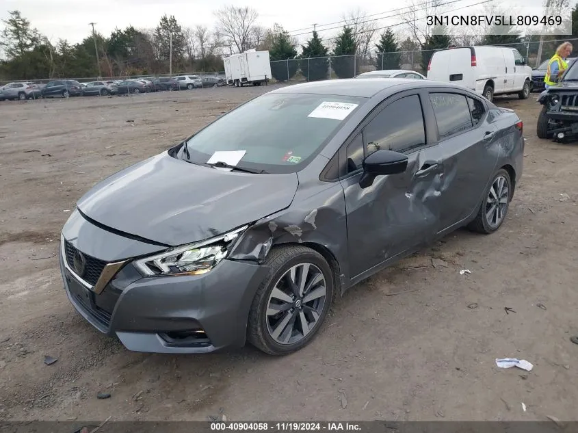 2020 Nissan Versa Sr Xtronic Cvt VIN: 3N1CN8FV5LL809469 Lot: 40904058