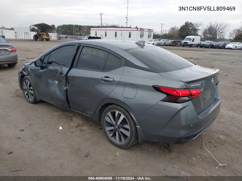 2020 Nissan Versa Sr Xtronic Cvt VIN: 3N1CN8FV5LL809469 Lot: 40904058