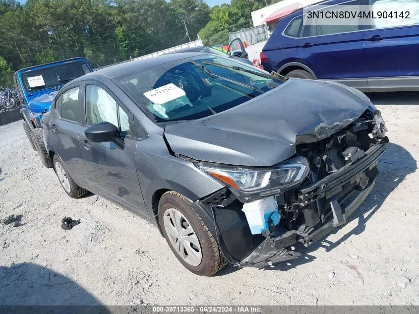 2021 Nissan Versa S Xtronic Cvt VIN: 3N1CN8DV4ML904142 Lot: 39713365