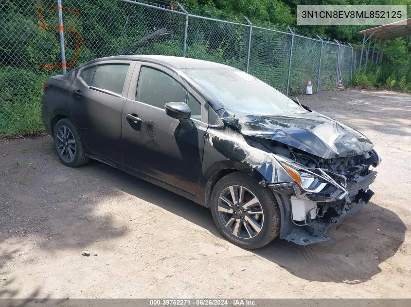 2021 Nissan Versa Sv Xtronic Cvt VIN: 3N1CN8EV8ML852125 Lot: 39752271