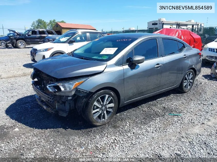 3N1CN8EV5ML854589 2021 Nissan Versa Sv Xtronic Cvt