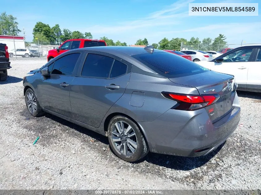 2021 Nissan Versa Sv Xtronic Cvt VIN: 3N1CN8EV5ML854589 Lot: 39778575