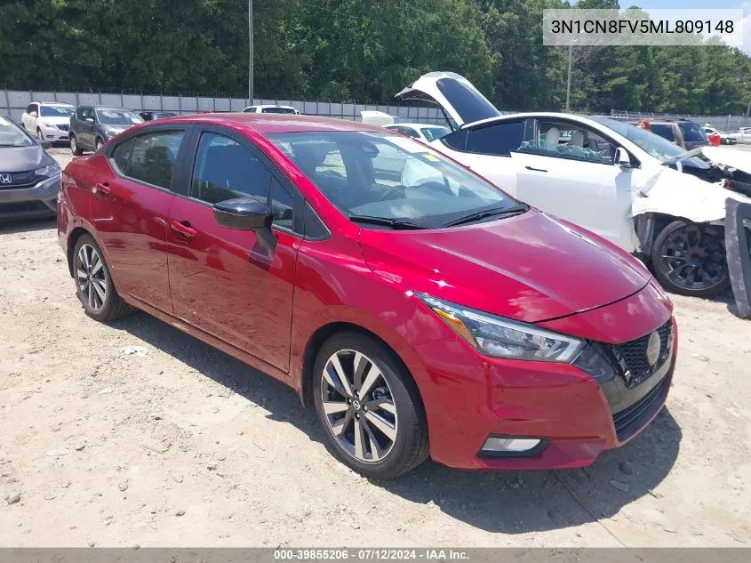 2021 Nissan Versa Sr Xtronic Cvt VIN: 3N1CN8FV5ML809148 Lot: 39855206