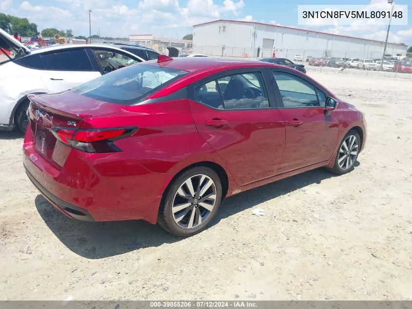 2021 Nissan Versa Sr Xtronic Cvt VIN: 3N1CN8FV5ML809148 Lot: 39855206