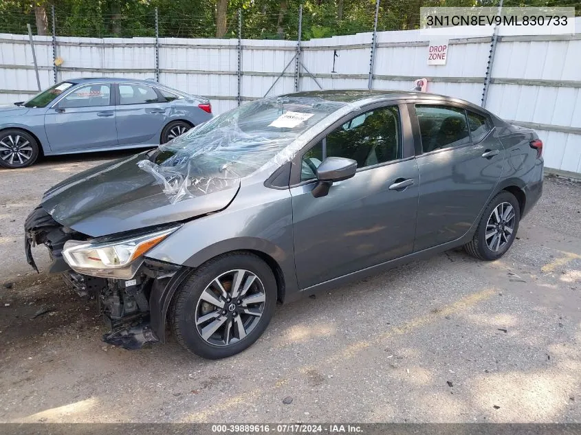 2021 Nissan Versa Sv Xtronic Cvt VIN: 3N1CN8EV9ML830733 Lot: 39889616