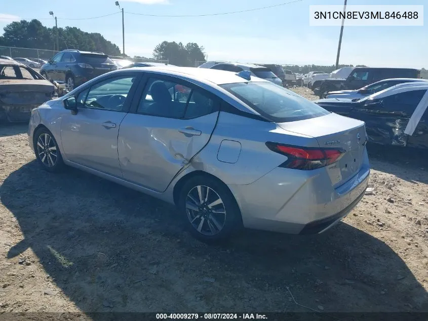 3N1CN8EV3ML846488 2021 Nissan Versa Sv Xtronic Cvt