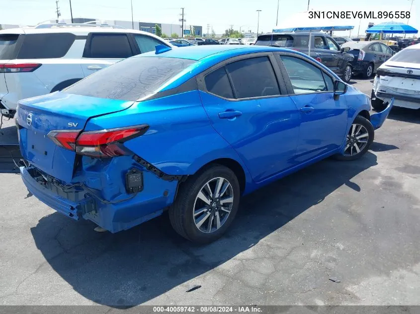 2021 Nissan Versa Sv Xtronic Cvt VIN: 3N1CN8EV6ML896558 Lot: 40059742