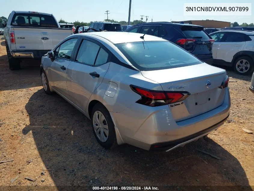 2021 Nissan Versa S Xtronic Cvt VIN: 3N1CN8DVXML907899 Lot: 40124198