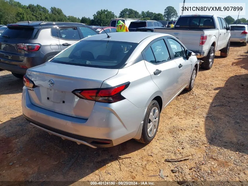 2021 Nissan Versa S Xtronic Cvt VIN: 3N1CN8DVXML907899 Lot: 40124198