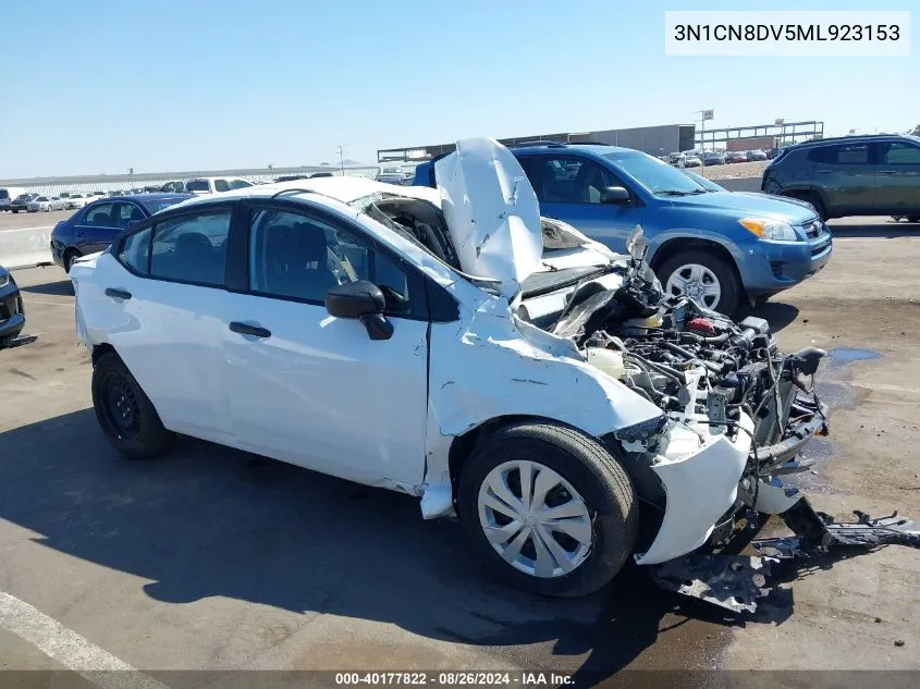 2021 Nissan Versa S Xtronic Cvt VIN: 3N1CN8DV5ML923153 Lot: 40177822