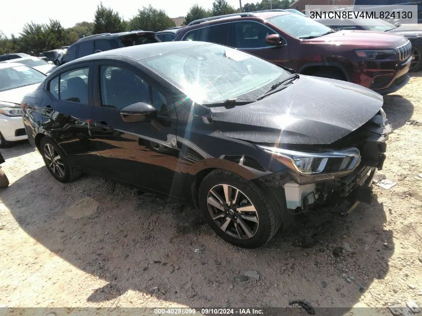 2021 Nissan Versa Sv Xtronic Cvt VIN: 3N1CN8EV4ML824130 Lot: 40298099