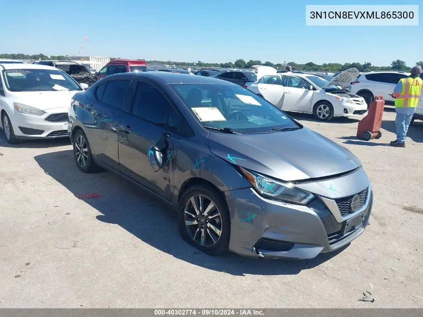 2021 Nissan Versa Sv Xtronic Cvt VIN: 3N1CN8EVXML865300 Lot: 40302774