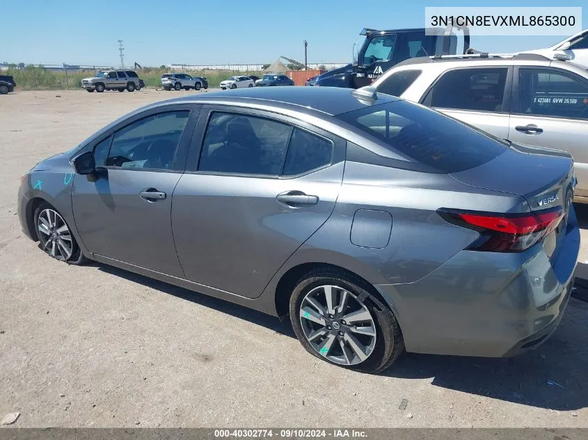 2021 Nissan Versa Sv Xtronic Cvt VIN: 3N1CN8EVXML865300 Lot: 40302774