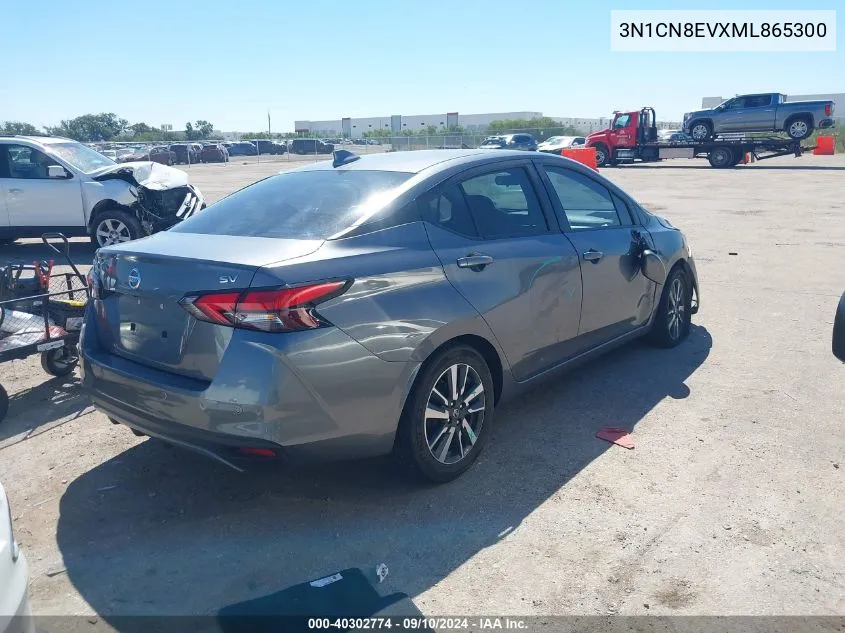 2021 Nissan Versa Sv Xtronic Cvt VIN: 3N1CN8EVXML865300 Lot: 40302774