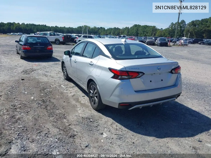 2021 Nissan Versa Sv VIN: 3N1CN8EV6ML828129 Lot: 40304827