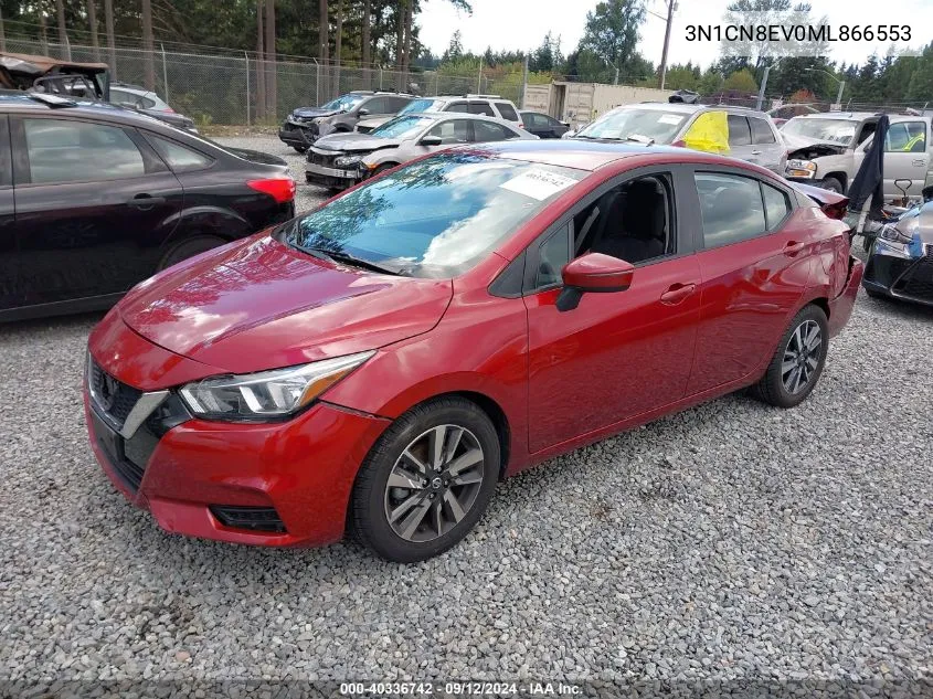 2021 Nissan Versa Sv Xtronic Cvt VIN: 3N1CN8EV0ML866553 Lot: 40336742