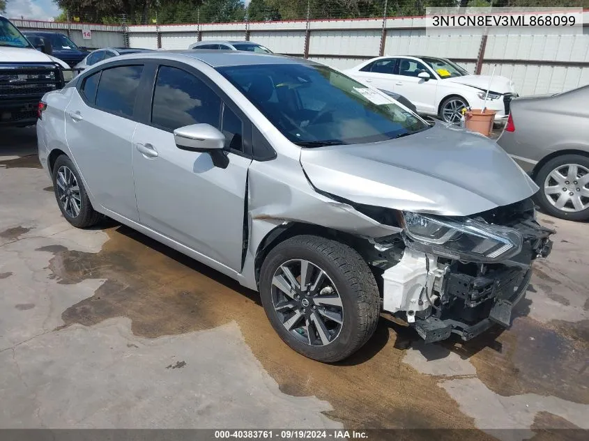 2021 Nissan Versa Sv Xtronic Cvt VIN: 3N1CN8EV3ML868099 Lot: 40383761